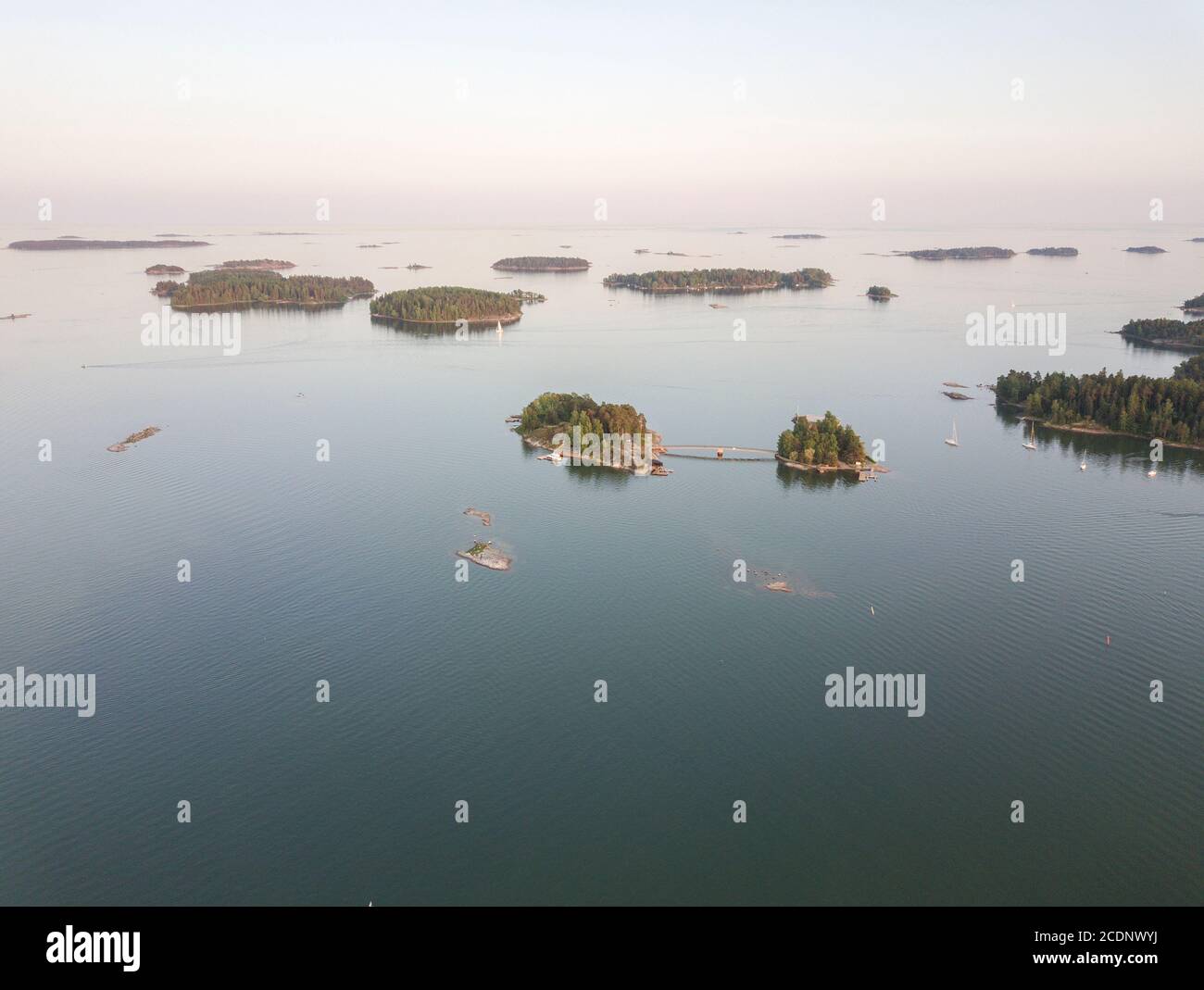 Finnische Landschaft Stockfoto