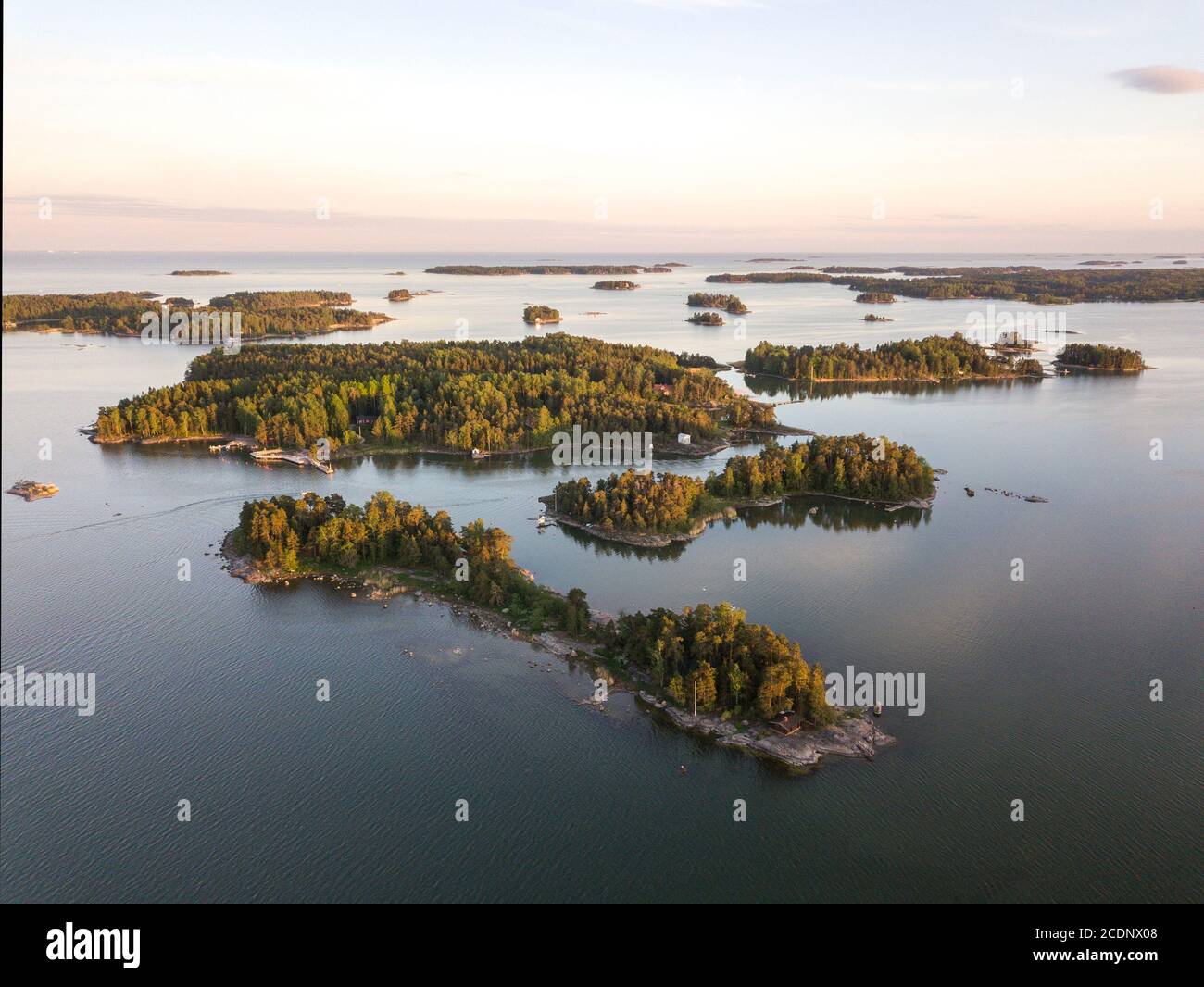 Finnische Landschaft Stockfoto