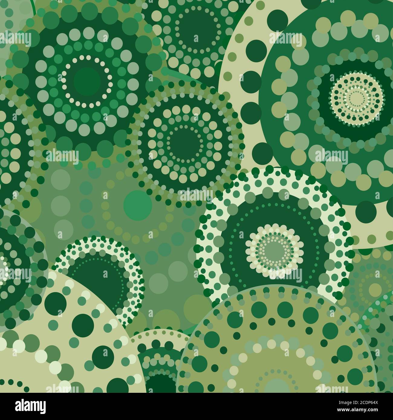 Vintage kreisförmige retro Ornament Vektor natürlichen Hintergrund grün Stockfoto