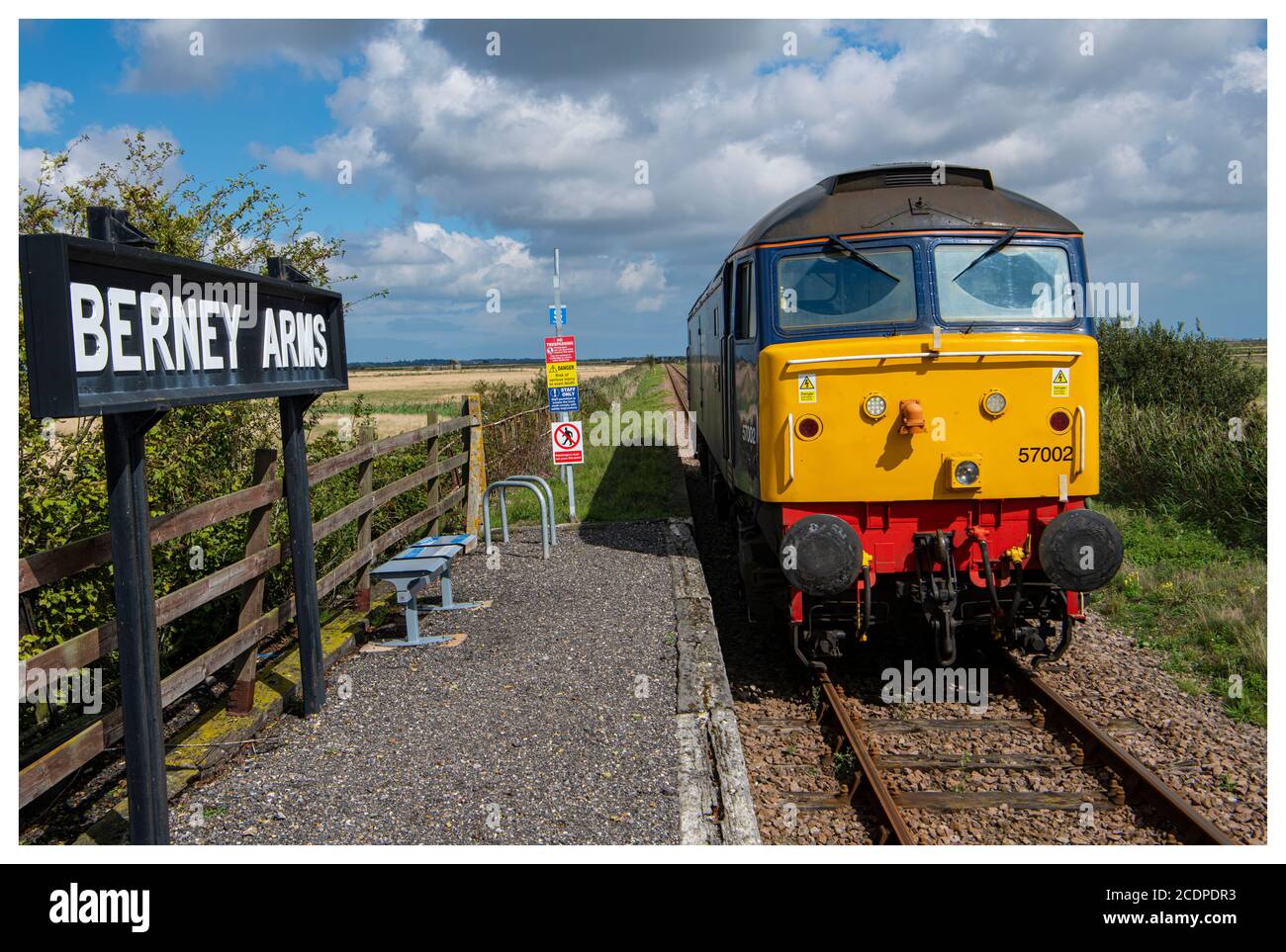 Berney Arms Norfolk England entfernteste Station Stockfoto