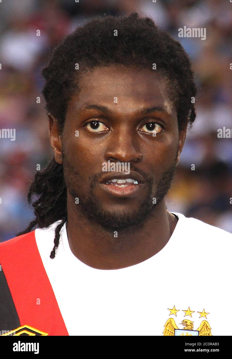 Emmanuel Adebayor #25 von Manchester City während eines internationalen Freundschaftsspiels gegen Inter Mailand am 31 2010. Juli im M&T Bank Stadium in Baltimore, Stockfoto