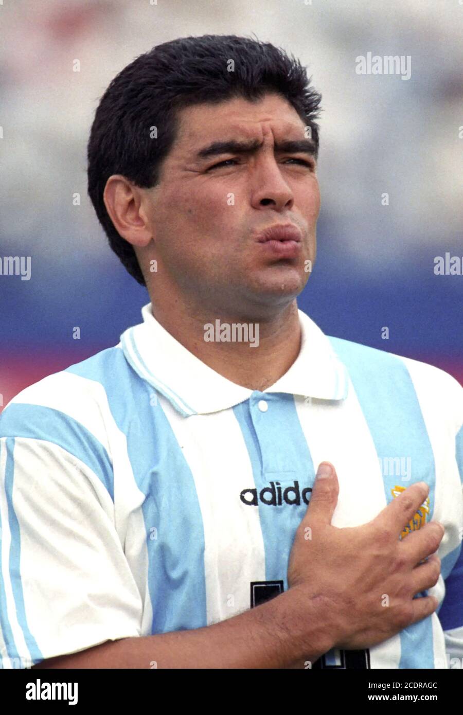 Diego Maradona bei der Weltmeisterschaft 1994 Stockfoto