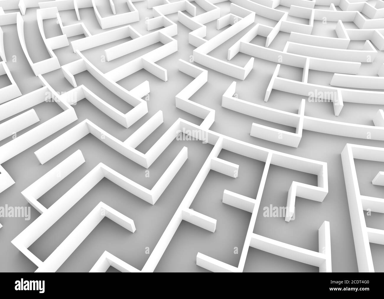 Riesiges Labyrinth. Geschäftsstrategiekonzepte, Herausforderung, Problemlösung usw. Stockfoto