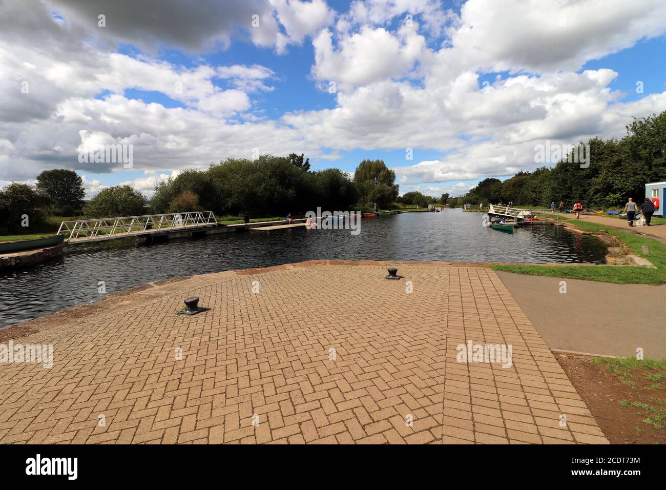 Exeter Kanal in Devon Stockfoto