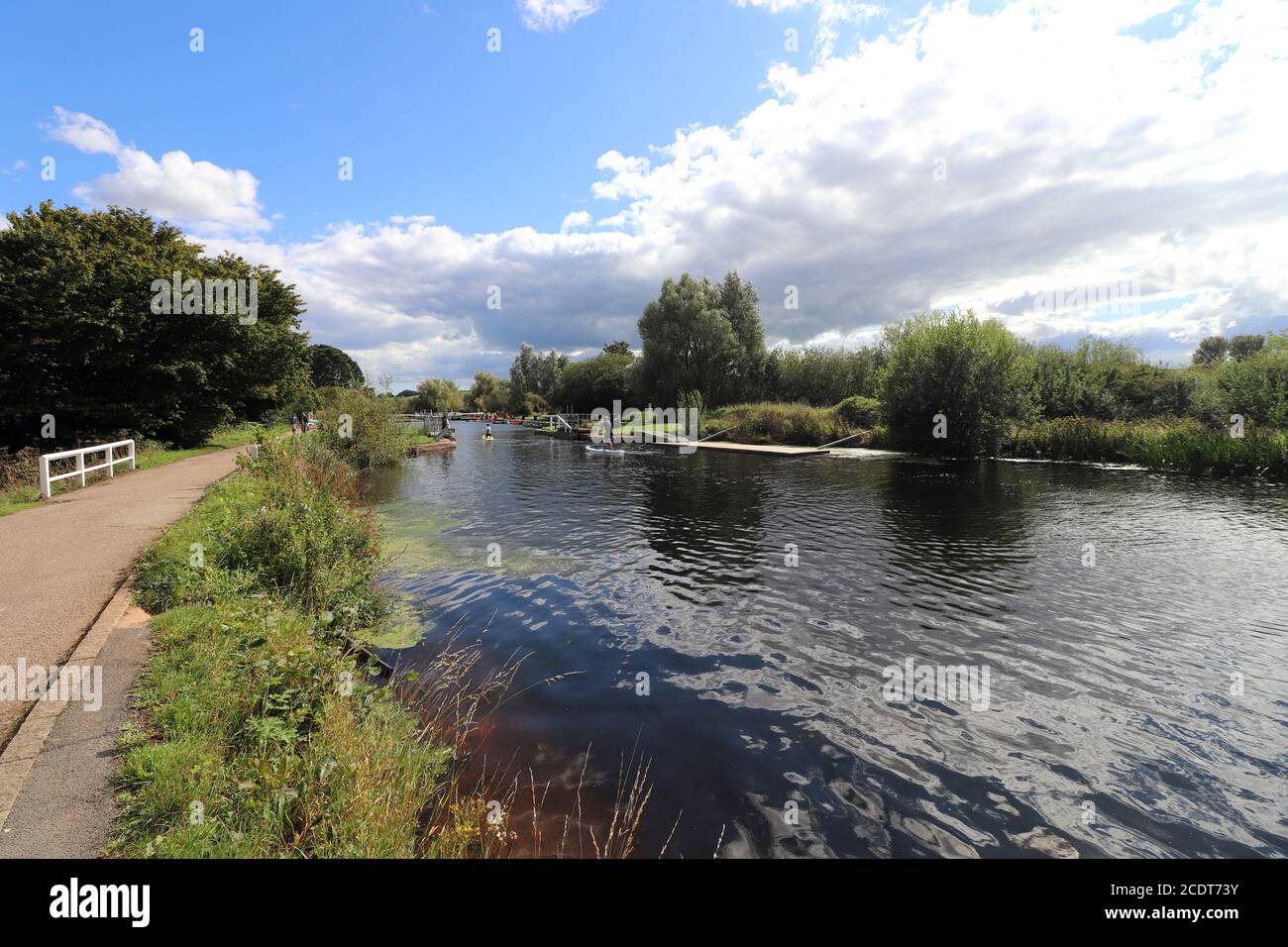 Exeter Kanal in Devon Stockfoto
