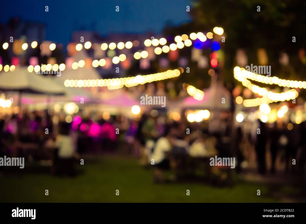 Blur Festival im Garten Stockfoto