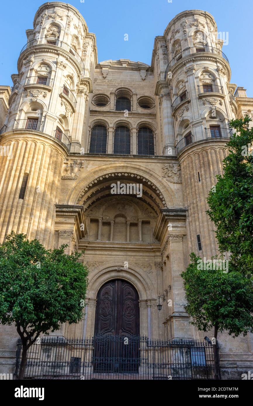 Kathedrale der Menschwerdung in malaga, Spanien, Europa Stockfoto