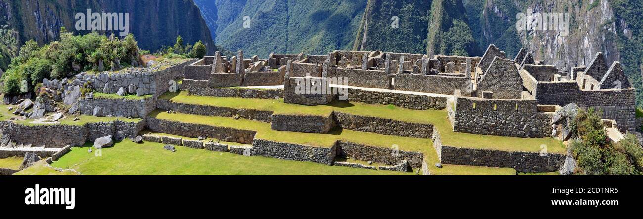 Machu Picchu - ist eine heilige Stadt des Inka-Reiches Stockfoto