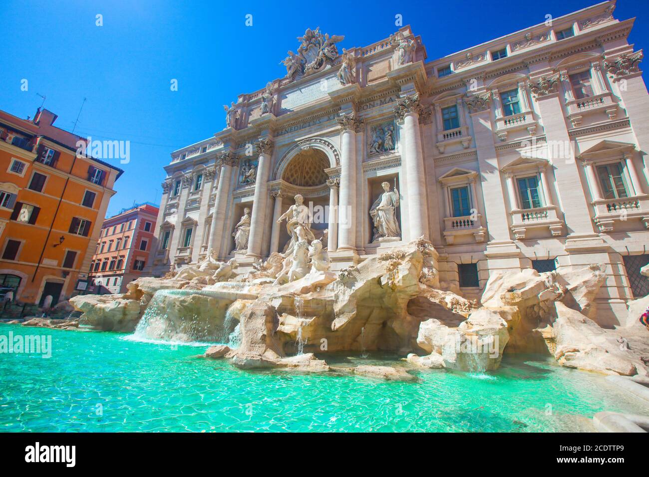 Trevi-brunnen, Rom, Italien Stockfoto