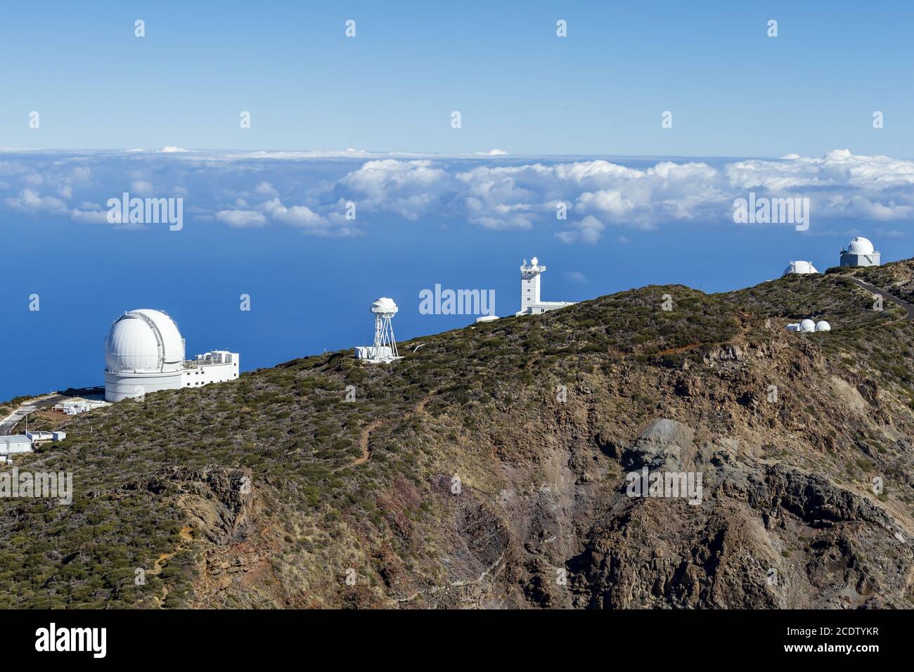 La Palma - Observatorium auf dem Roque de los Muchachos Stockfoto