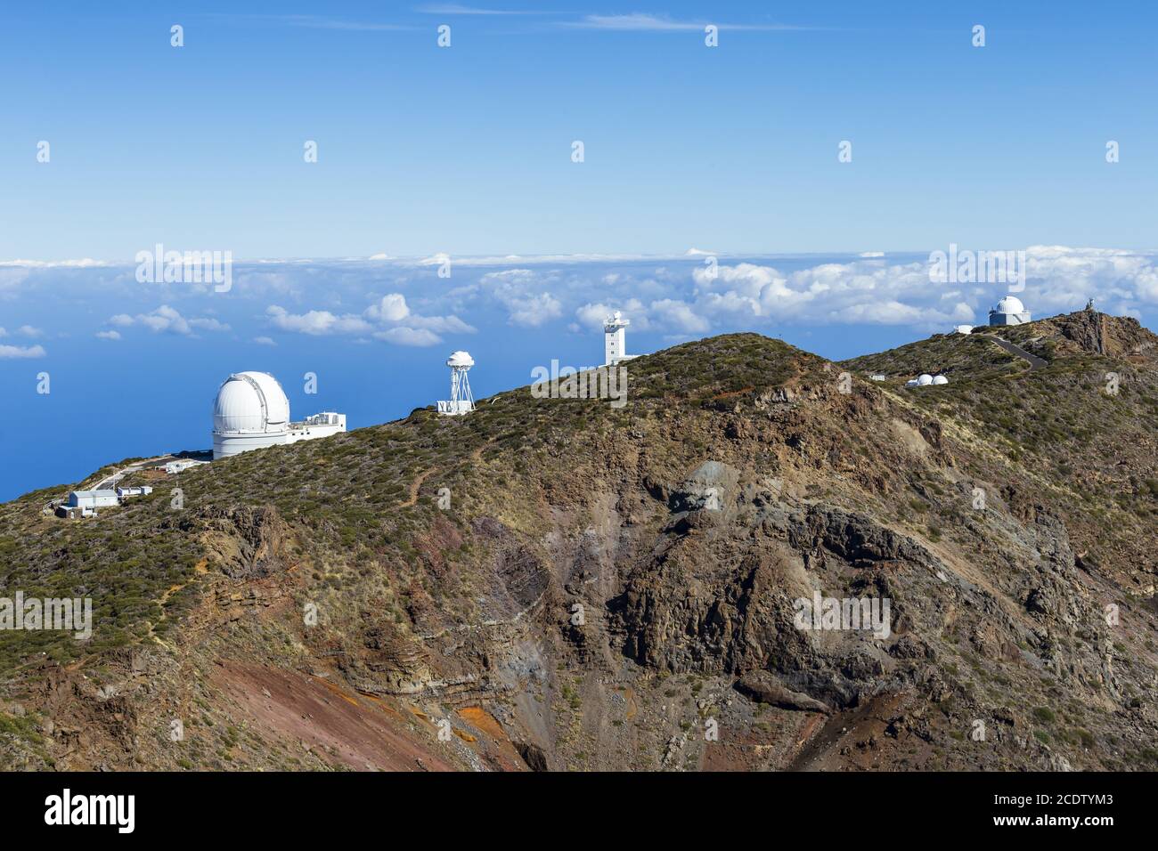 La Palma - Observatorium auf dem Roque de los Muchachos Stockfoto