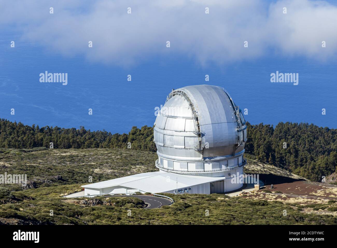 La Palma - Observatorium auf dem Roque de los Muchachos Stockfoto