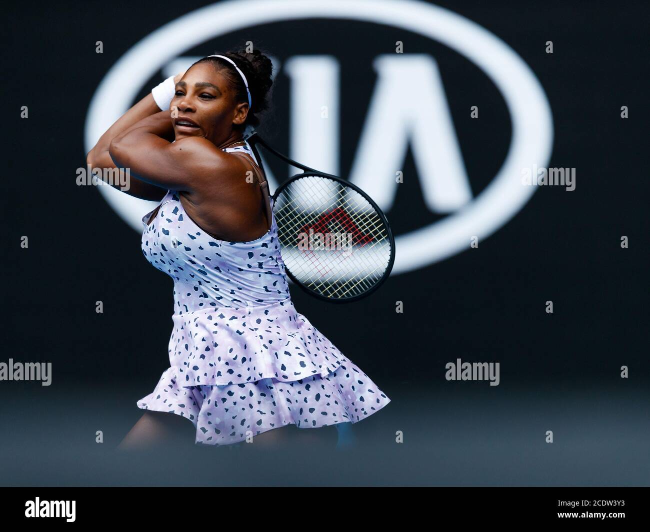 Serena Williams während der Australian Open 2020 Stockfoto