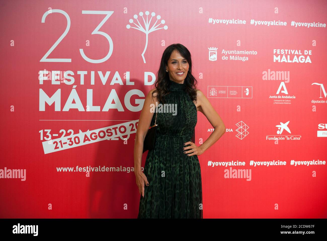 Malaga, Spanien. August 2020. Die britische Schauspielerin Dolores Chaplin nimmt an der Abschlusszeremonie des Málaga Filmfestivals im Miramar Hotel Teil.die 23. Ausgabe des spanischen Malaga Filmfestivals ist die erste große kinematografische Veranstaltung in Spanien, nachdem es aufgrund einer Coronavirus-Pandemie im vergangenen Monat März verschoben wurde. Die Organisation hat Maßnahmen eingeführt, um die Ausbreitung des Coronavirus zu verhindern und ein sicheres Ereignis zu gewährleisten. Das Festival findet vom 21. Bis 30. August statt. Kredit: SOPA Images Limited/Alamy Live Nachrichten Stockfoto