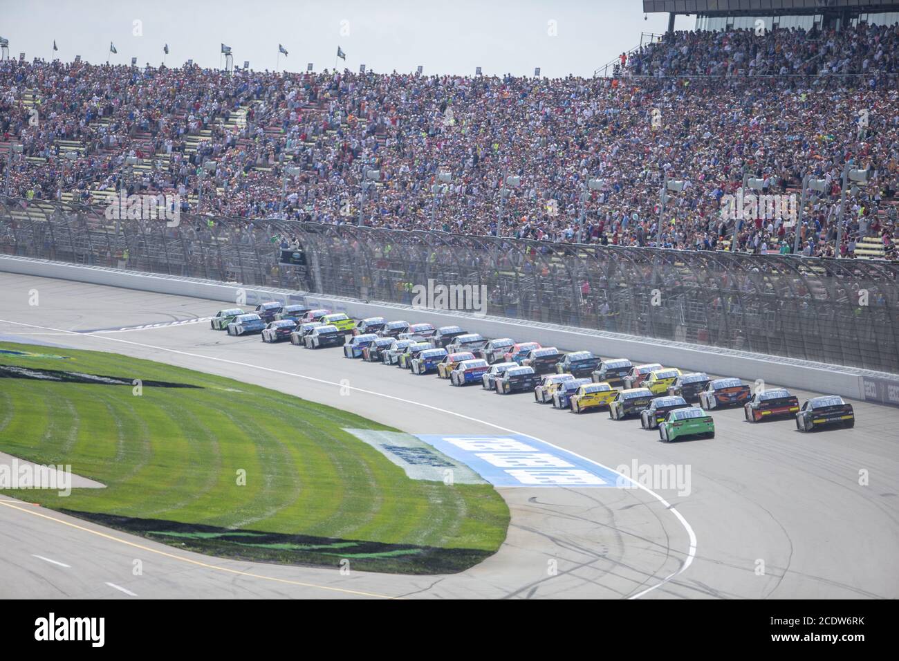 NASCAR: August 12 Verbraucher Energie 400 Stockfoto