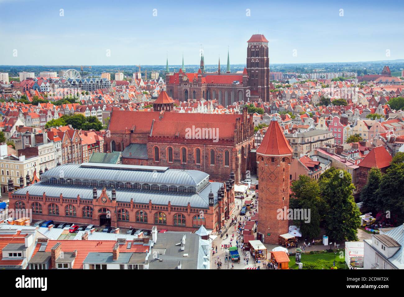 Danziger Altstadt in Polen Stockfoto