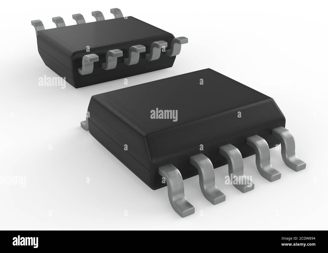 Elektronischen Schaltkreis Paket SSOP 3D-Darstellung Stockfoto
