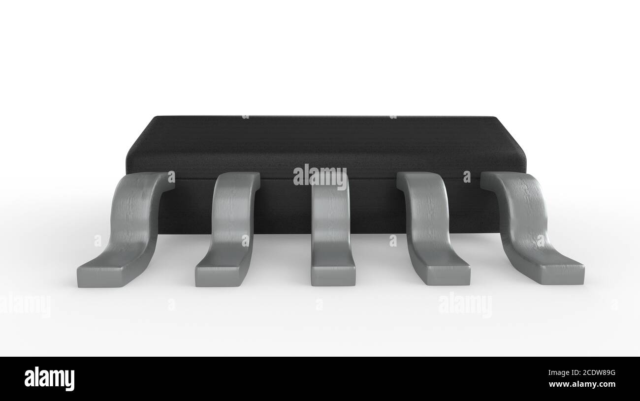 Elektronischen Schaltkreis Paket SSOP 3D-Darstellung Stockfoto