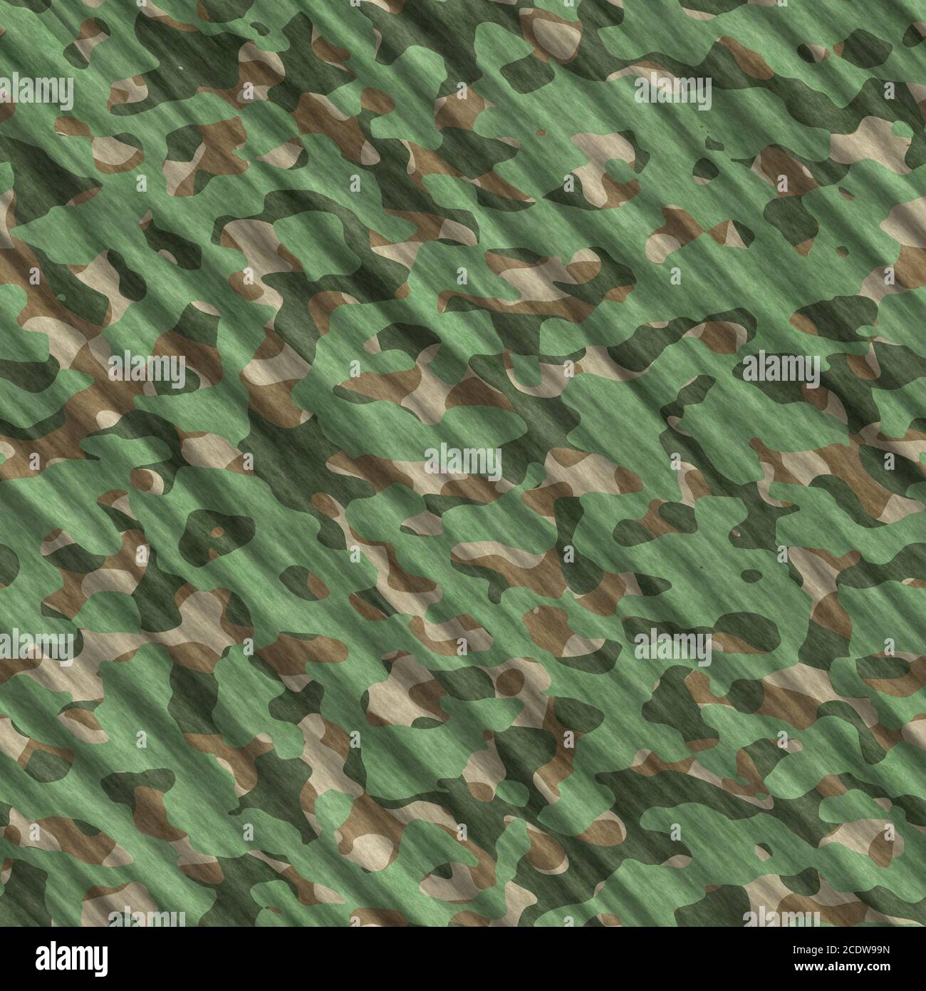Camouflage Muster Hintergrund nahtlose Illustration. Klassischer Mode-Masking mit Camo-Repeat-Druck. Grün braun schwarz oliv c Stockfoto