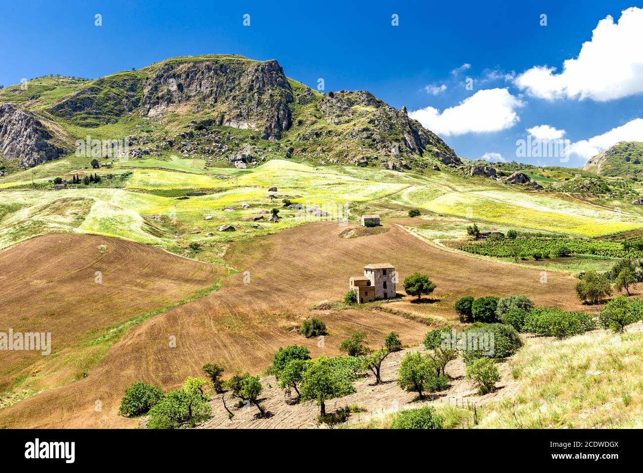 Sant'Angelo Muxaro in der Provinz Agrigento in Sizilien Stockfoto