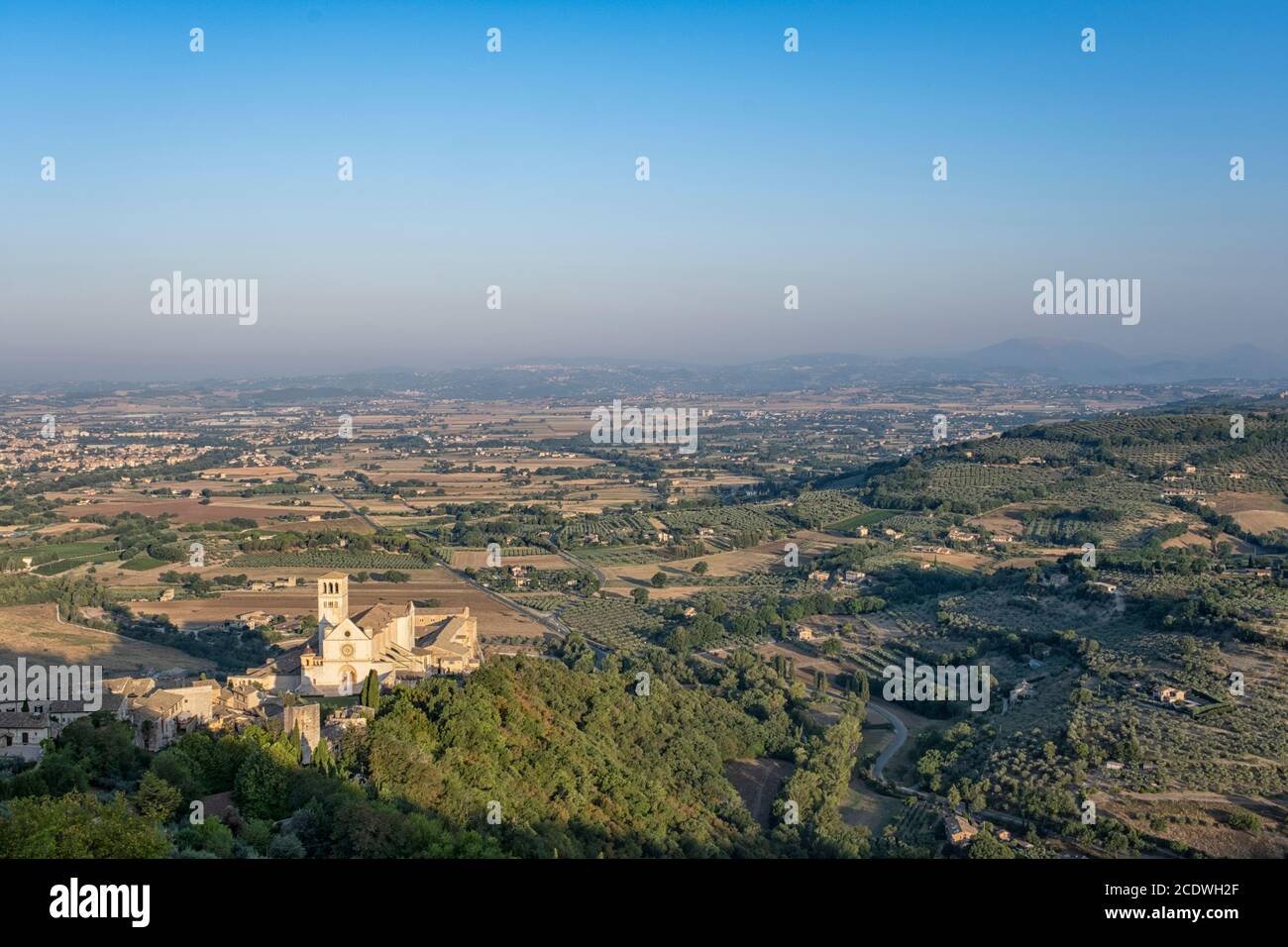 Die schöne Basilika San Francesco von Assisi Stockfoto