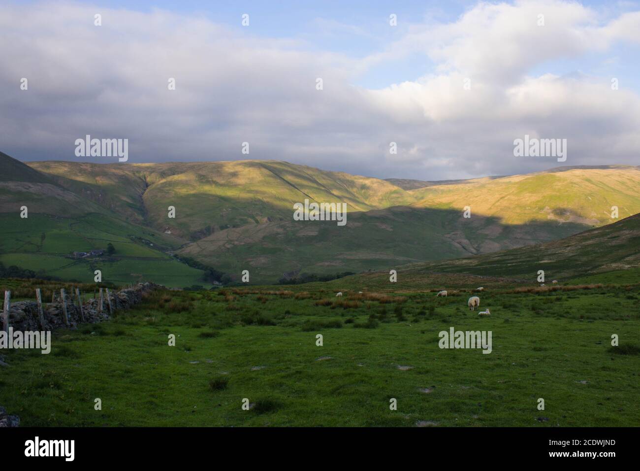 Eine schöne Aussicht von der Yorkshire Dales National Park, England Stockfoto