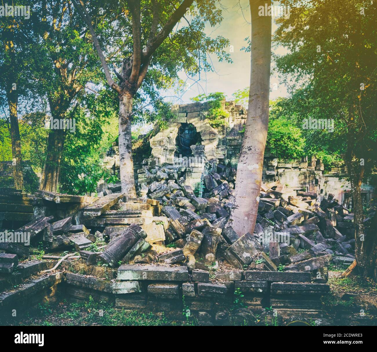 Beng Mealea oder Bung Mealea Tempel. Siem Reap. Kambodscha Stockfoto