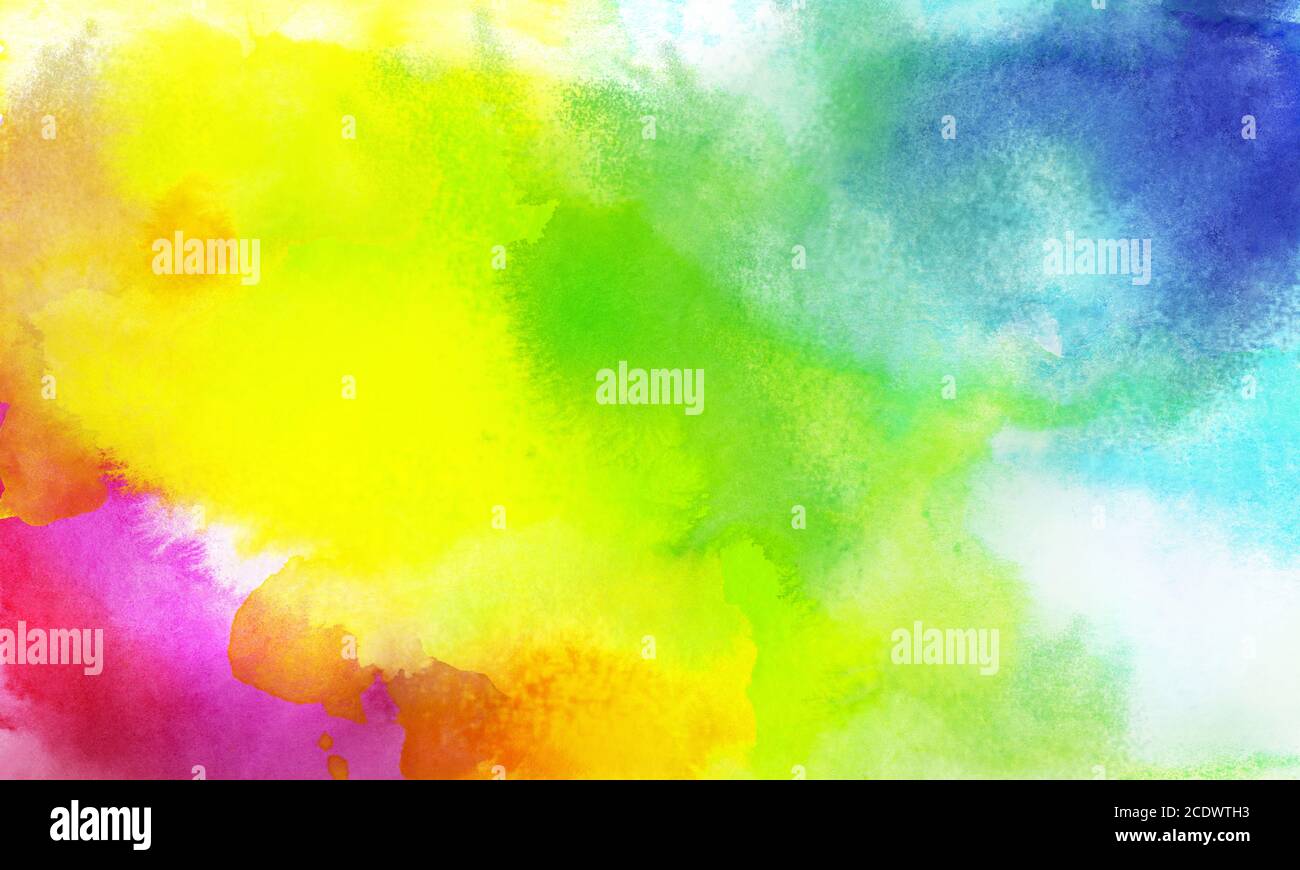 Aquarell Regenbogen Farben Hintergrund Konzept Stockfoto