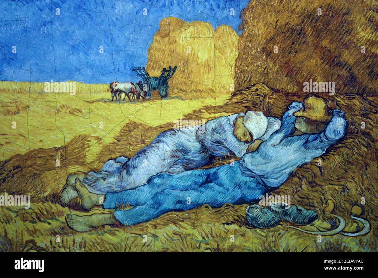 Van Gogh La Siesta Stockfoto