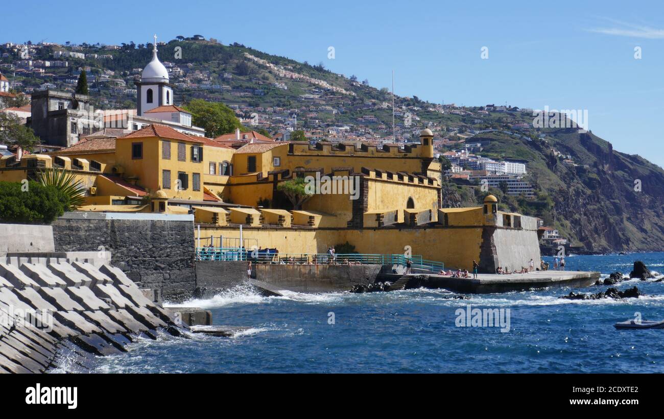 Forte de Sao Tiago, Funchal Stockfoto