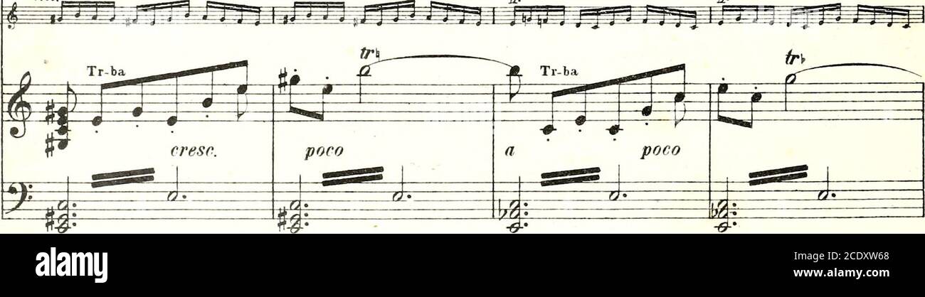 . Le coq d'Or, conte-Fable : opéra en 3 actes . rn v.d.C. ikn^Tén.ad libitum. rn. •.D.C. KY! Coup. KAS;i,MH U3I&gt; Hcno.iRMTejieH xopa ad libitum., AO cTporo RHTOXHpyfl aoTbi yKasaHHaro aKHOp^a./ , Sopr. ed Aiti T sbohomt. CnopxHyjii. Co cnHUU h KpyjKHTca HaAi&gt; rojosa. BCT CI&gt; yMtacoMi. MauiyTi.Ha nero pyKaiH.Subitement, le coq senvole de sa flèche et voltige au-dessus de la Jaule. Tous,épouvantés, agitent les bras pour le chasser. Vioi..^   i-- ; – %. 82408 197 Stockfoto