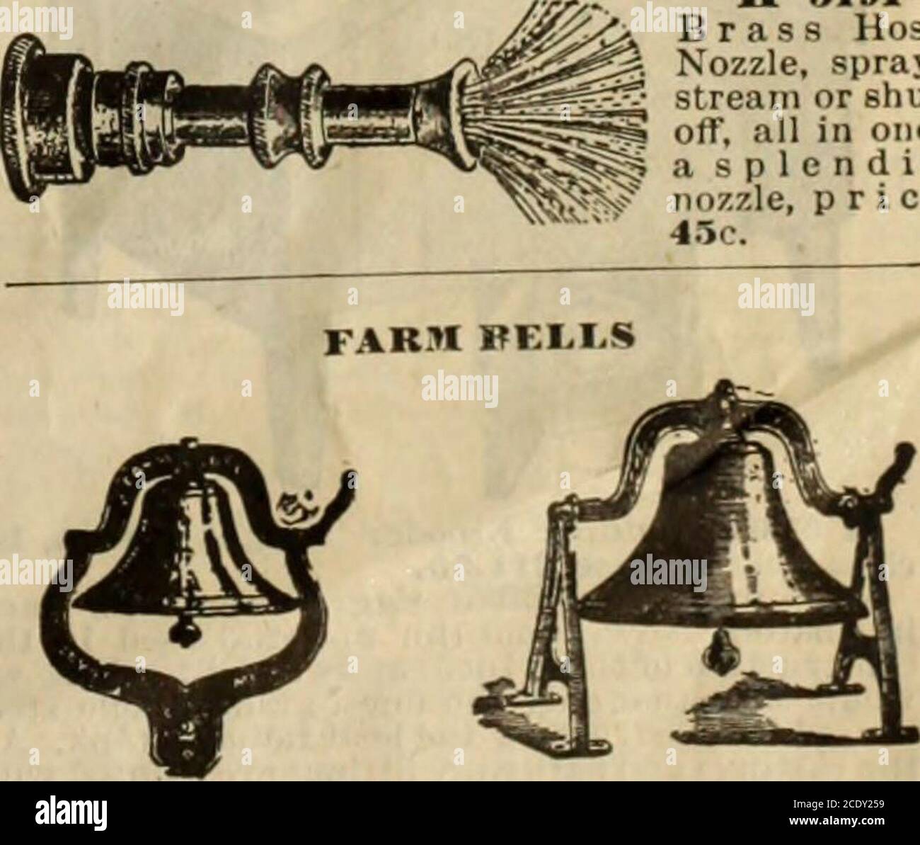 . Stanley Mills & Co. ... Katalog-Nr. 045 . ach 30c. H 5156 – 23 Zoll, einfach oben, innen oben Wenn Zoll je 25 c. KIRCHE ANDSCHOOLBELLS. H 5162-Stahllegierung Glocken-Whenordering abell für achurch oder Mission use.Always givethe Name of the Church. Diese Stahllegierung Glocken sind speziell für Schulen und Kirchen hergestellt. Sie haben klare, durchdringende süße Töne, und man kann sie in einem großen Abstand hören, wenn sie in einem offenen Glockenturm aufgehängt werden. Durchmesser Glocke Glocke und Preis. Der Glocke. Wiegt. Befestigungen komplett 20 Zoll 110 lbs. 160 lbs. 812.50 22 125 175 15.00 21 155 225 20.OO 26 225 325 30.00 28 300 450 40.00 30 325 55 Stockfoto