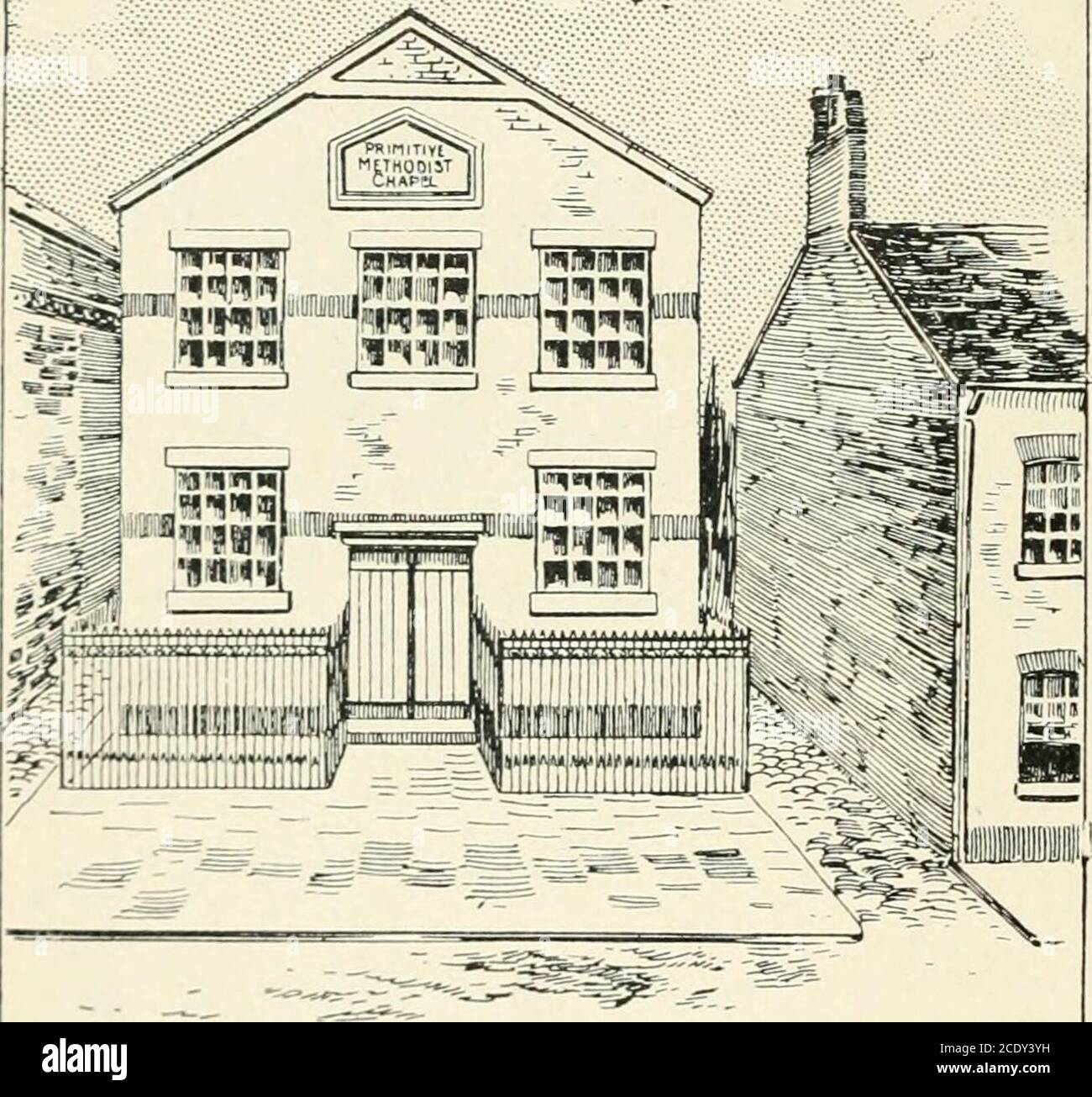 . Der Ursprung und die Geschichte der primitiven methodistischen Kirche . Weg, fortgesetzt unter seiner Regierung bis 1834. Dann haben wir Macclesfield und Congle- ton Union Circuit. 1835 wurden die beiden getrennt und sind als Teil des Tunstall Distrikts erhalten geblieben. Sicherlich muss etwas aufgetreten sein, um die jungen Schaltungen Energien zu lähmen; denn zu Beginn seines Kurses, seine missionarische Eifer trug es zu Flagg und Chelmorton und Burbage in der Nähe von Buxton; nach Stockport, II. 15. Sagt uns, an Congleton und, was noch mehr war, an Manchester; und da werden wir ihm folgen müssen, sobald wir es umgangen haben Stockfoto