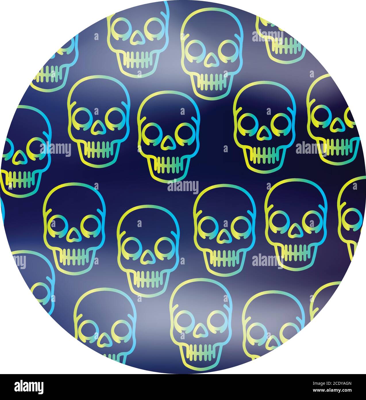 Schädel Ornamentales Muster Stock Vektor