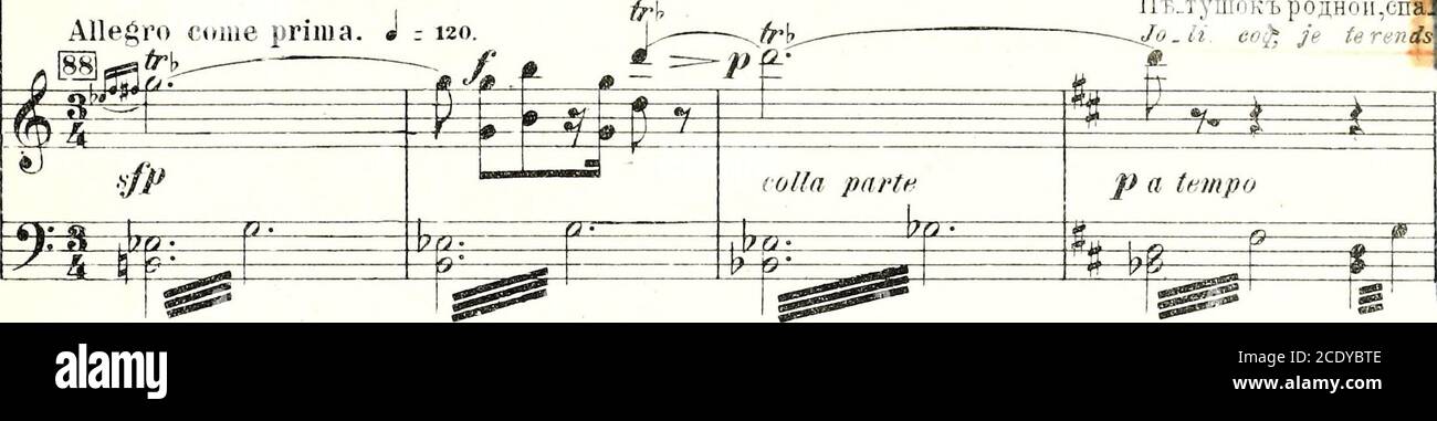 . Le coq d'Or, conte-Fable : opéra en 3 actes . çy xy 32405 AllegTO Cime prima. J r 20. ITCrl TTT?. Kor;ia BCE ycnuK<IH.iu(.i,,cjihriiein, rojoci. NtTyuiKa.Li3 voix QLI CGCJ. Lors<iue tout s^est calme onentendia vcij-du coq. Allarffd licio 69 ^ i ^^ 3S KlLpiI Kil - Ky - KJ! 6o. Co-rï,. Co   eo/ II,. f^OA-Le roiDodon. =^ P pa a Tempo II,a]i cTByii..ie.aca na 60Régne et ddrs en Ton lit a= KV! clos! 3-t;Bah Baillant. Allegro €(Miie priiDa. J -?fymoKTj poa;Hon,cna4 lit, Jo.li CO^, je terends l^t-è. R.û. tr 14>: tt fc* KjIlfllHHH-li. KOT.JPN.T A Avielfa qui opparaii CH.60! grâce. PaSHl. Stockfoto