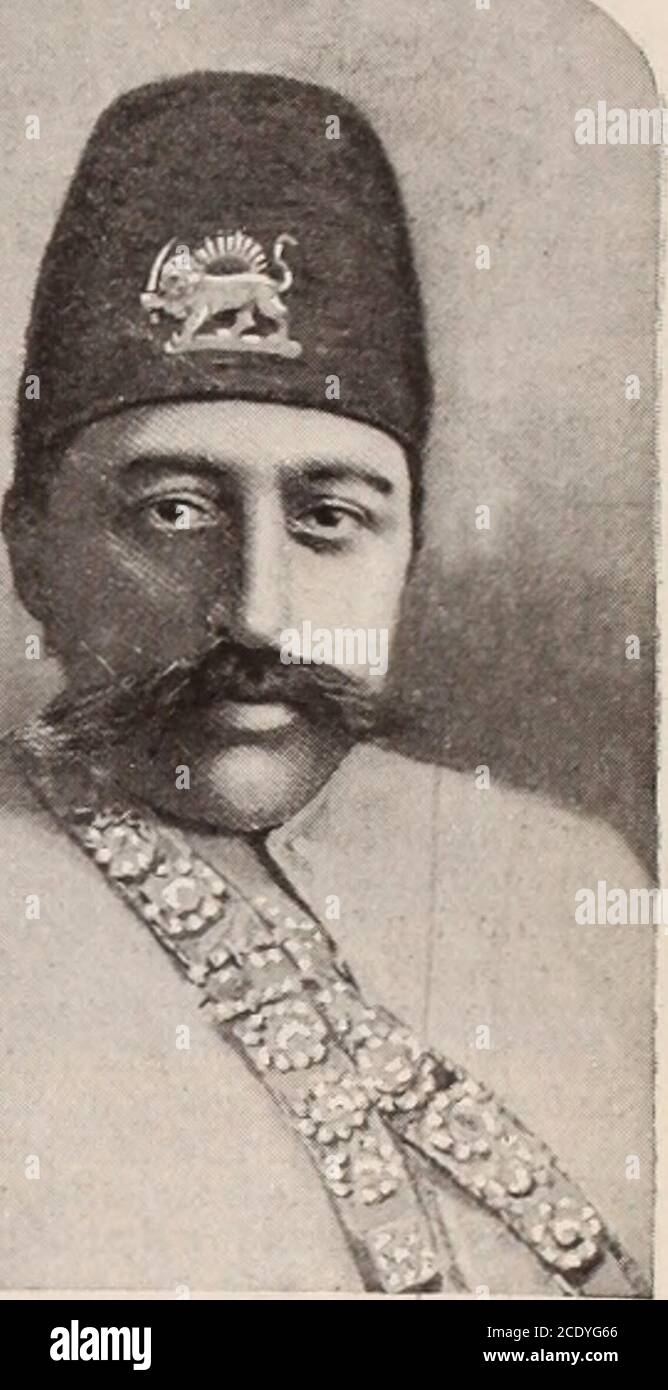 . Christian Herold und Zeichen unserer Zeit . SHAH MUZAFFERED-DEEN. Schah, aber ein englisches Mitglied des Parlaments, Mr. G. N. Curzon, der in Persien von 1889 bis 1892 war, sagt, dass er mann guter Intelligenz ist, und von Nomenkinnen man leicht gezwungen werden entweder durch Russland oder eine andere Macht. Es wird von anderen jedoch geltend gemacht, dass Muzaffer ist astrong Russophile und dass seine Herrschaft wird Zeuge der Niedergang der britischen Einfluss inPersien. Während des Gouverneurs von Azerbajan war seine Freundschaft mit Russland so manifest, dass er seinen Vätern Unmut entgegenbrachte.Er wurde in Tabriz inthronisiert und das neue Regime scheint es zu haben Stockfoto