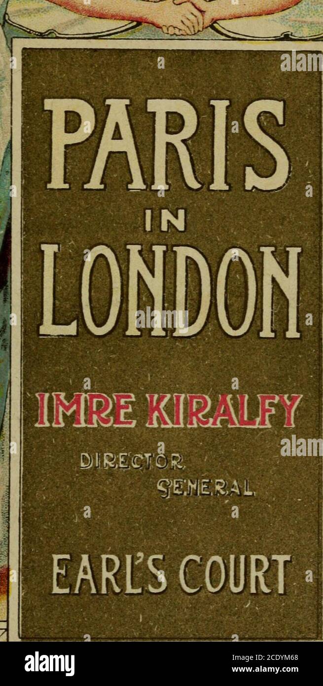 . Paris in London : 1902, Earl's Court : offizieller Guide und Katalog : Generaldirektor Imre Kiralfy . V * • •.JJ^. ????^^ VR».S*!- :J Stockfoto