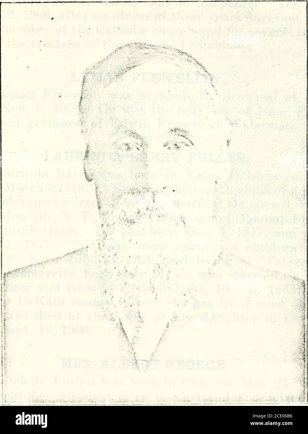 . Waterman, Illinois, Jahrbuch . en, She dic^d, in Clinton town-.sliip, ]Iay 12, 1873. Ihre Kinder wurden Robert genannt.Sarah, John, Avilliam, ?Maud, Ida, und Cyrus L. die zweite Ehe von Herrn Dixon, Sarah Rebecca Owen, Tochter von Javi (3wen. Nahm Jilat-e in Sandwich, Dez. ]0,1874. Sie war boi-n in l^erry County, i^i., März r>, 180.), und starb in Waterman, 28. Mai 1899. Für sie war bornone Kind, ein Diuightcr, der in der Kindheit starb. Herr Dixonstarb am 27. Juni 1887 und im Jahr 1892 zog die Familie nach Waterman. John W. Dixon wurde am 2. April 1847 in Kanada geboren und kam 18 mit seinen Pate zu Clinton Stockfoto