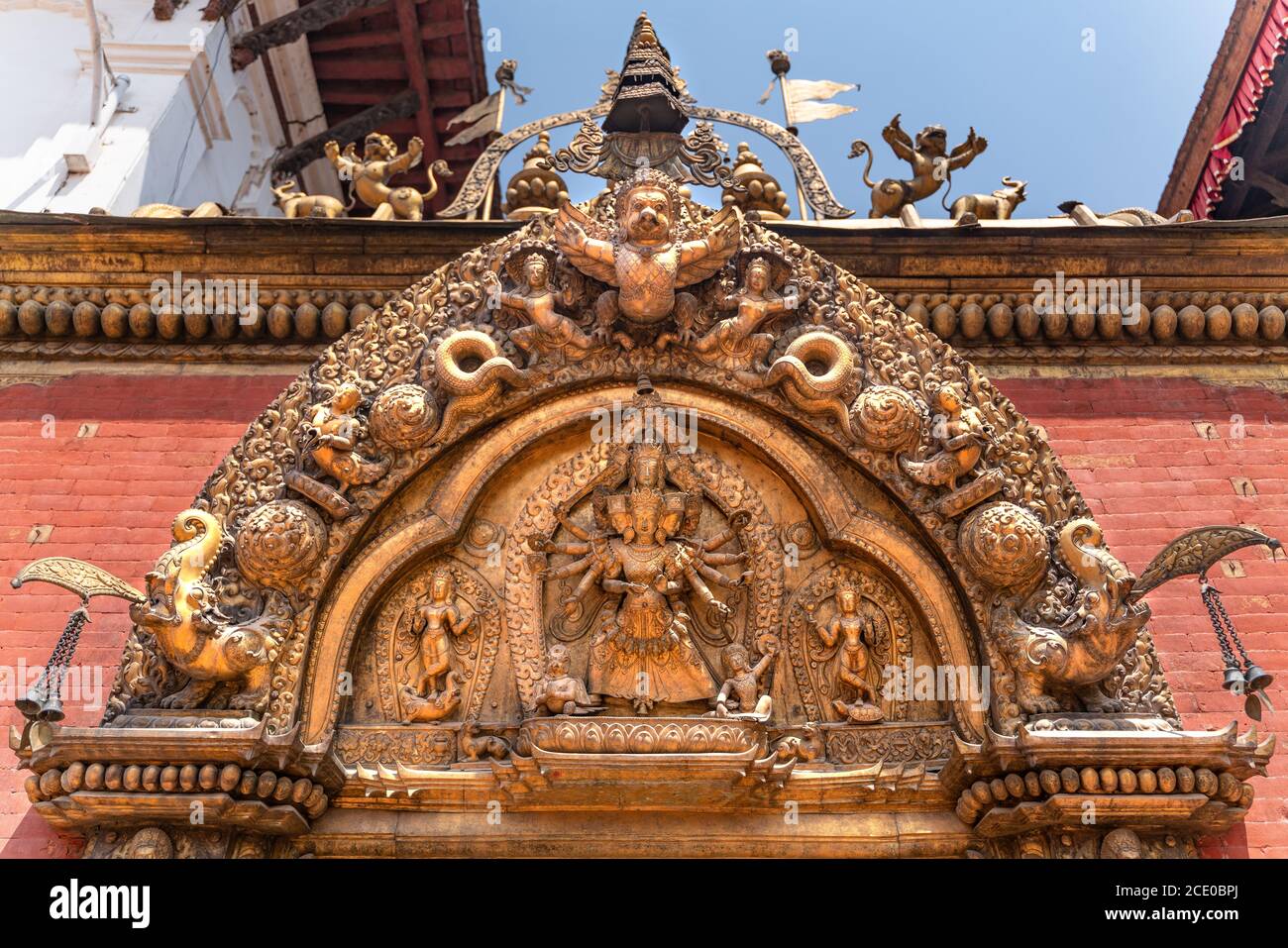 Das nepalesische Kunsthandwerk in Kathmandu Stockfoto