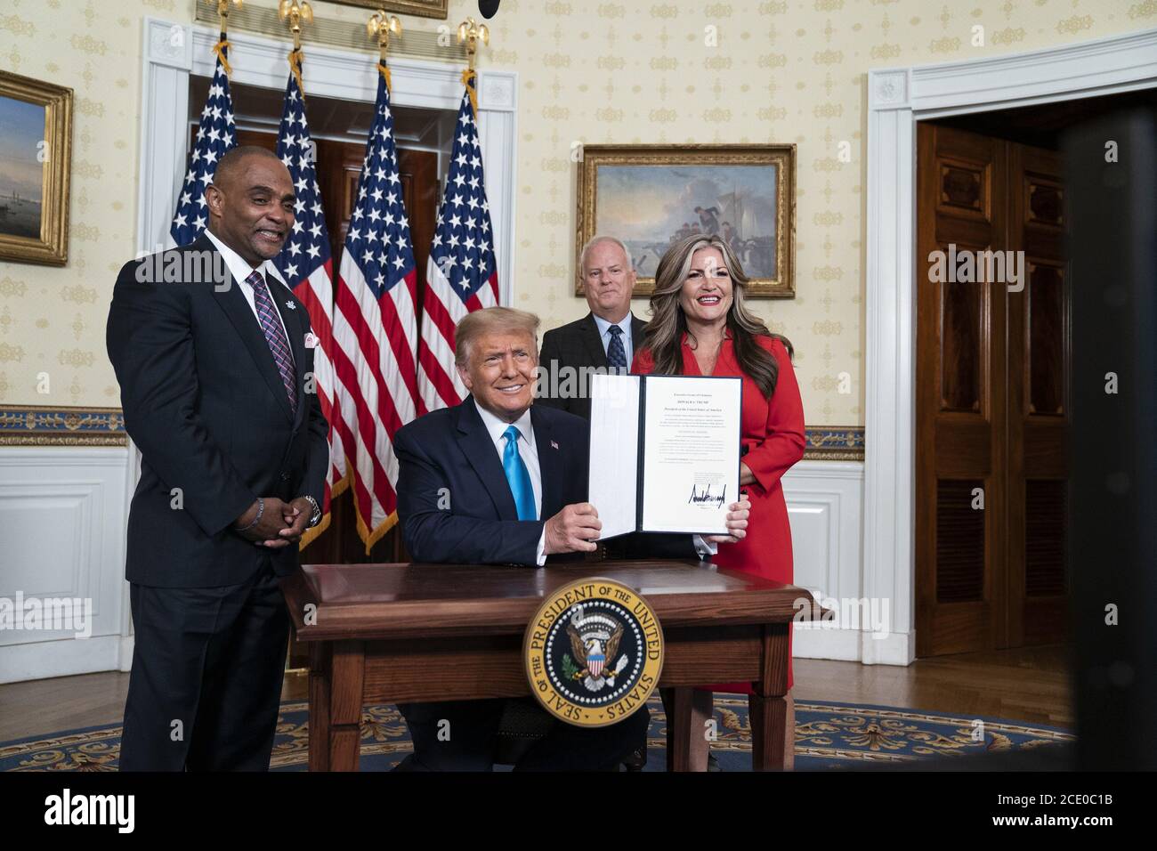 Washington, Vereinigte Staaten Von Amerika. August 2020. WASHINGTON, DC - WOCHE VOM 02. FEBRUAR 2020: Präsident Donald Trump Menschen: Präsident Donald Trump Kredit: Storms Media Group/Alamy Live News Stockfoto