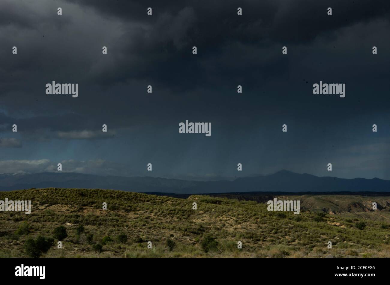 Niederschläge auf der Sorbas-Hochebene (Almería, Spanien) Stockfoto