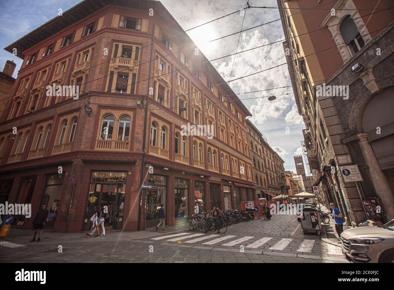 Historisches Gebäude in Bologna, einer berühmten italienischen Stadt Stockfoto