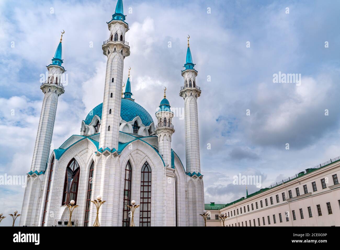 Kasan/Russia-05.07.20:der Blick auf den kasanischen kreml in tatarstan Stockfoto