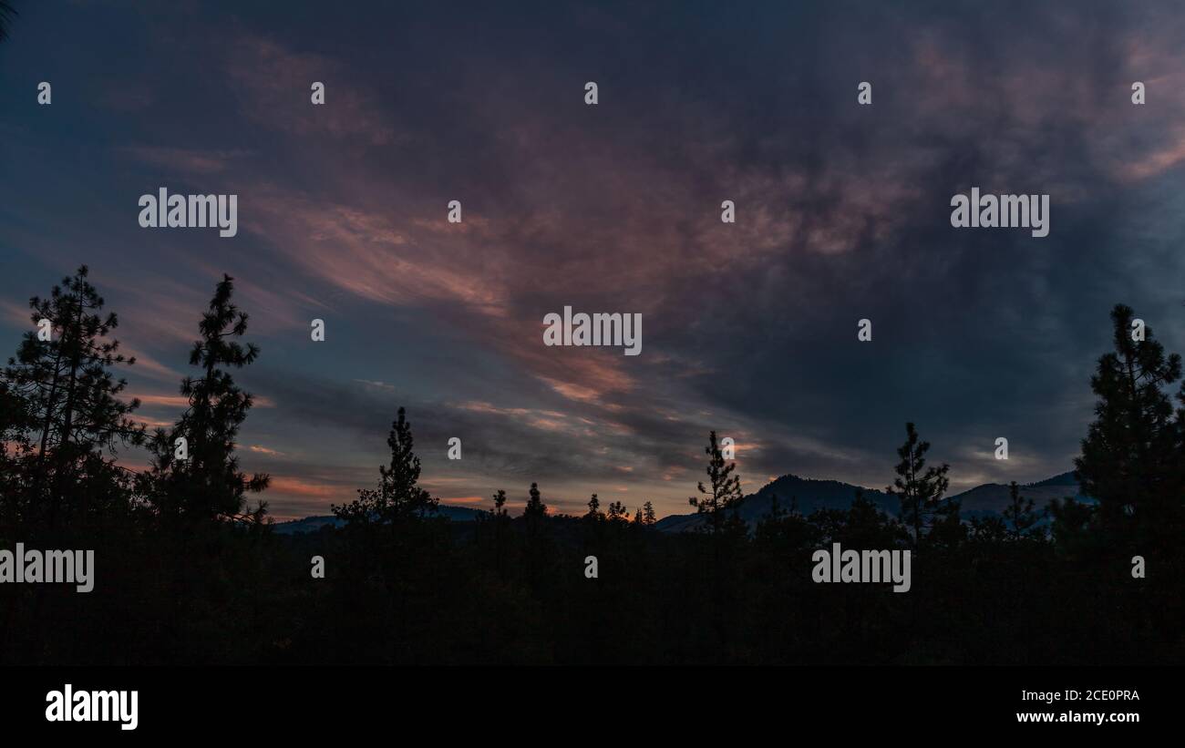 Landschaft Mit Morgenlicht. Oregon, Ashland, Cascade Siskiyou National Monument, Sommer Stockfoto