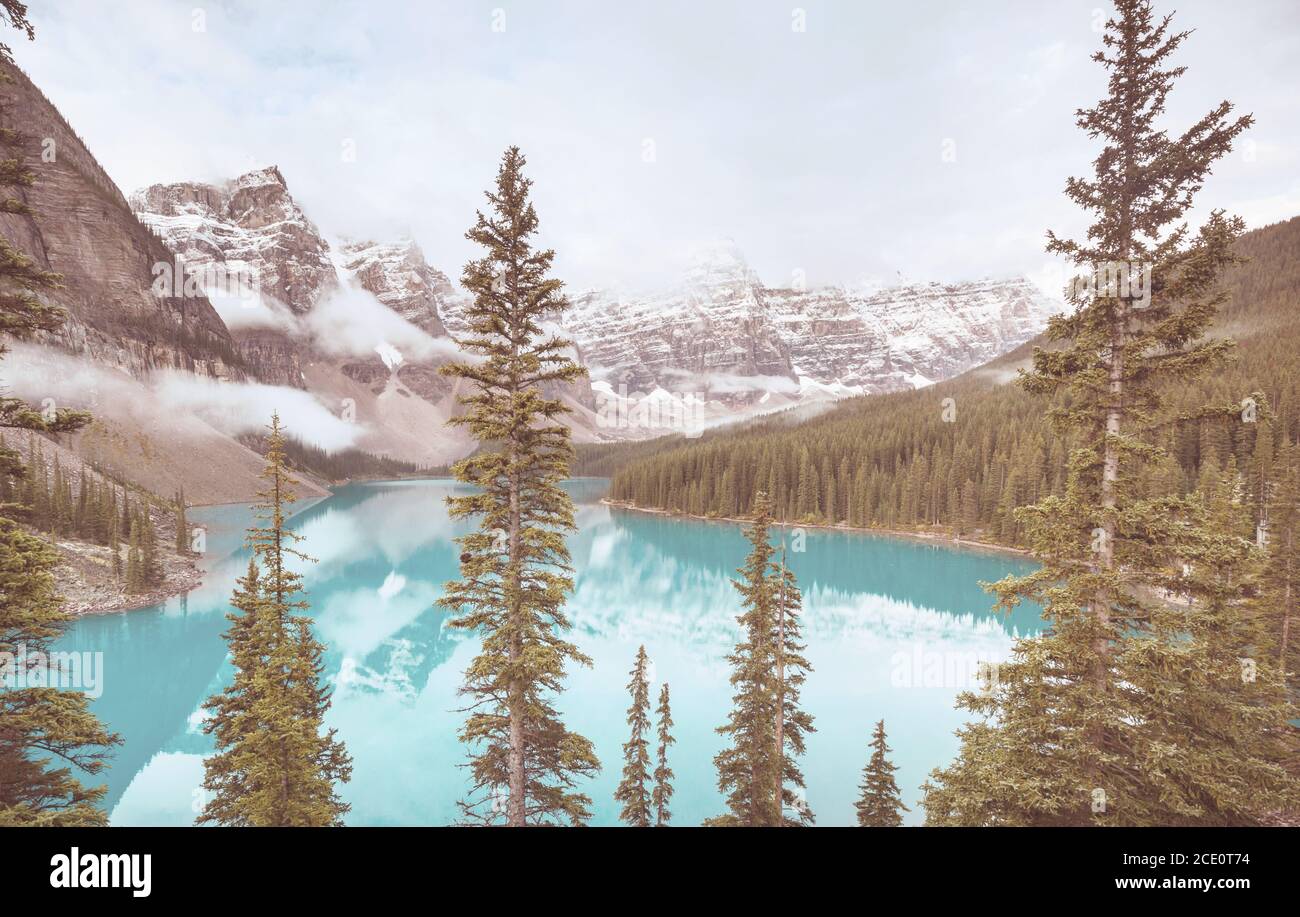 Moraine lake Stockfoto