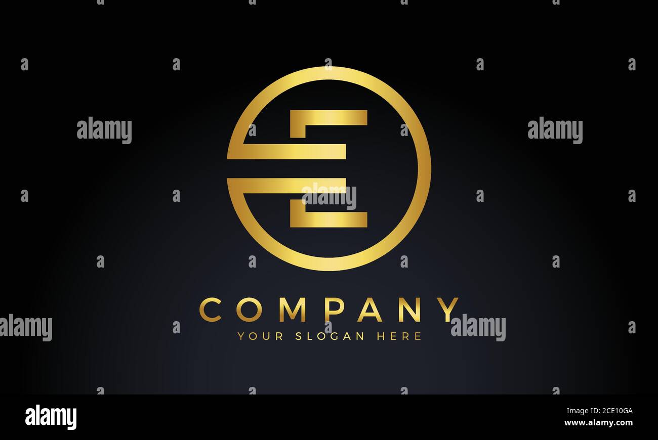 Anfangsbuchstabe E-Logo mit kreativer moderner Geschäftstyp Vektorvorlage. Kreatives Design mit abstraktem Buchstaben E Logo Stock Vektor