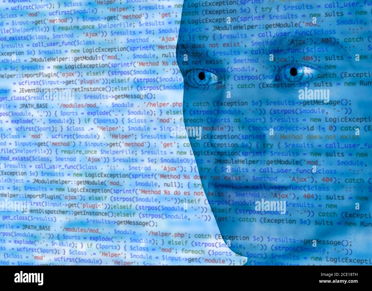 Lernen Sie die Programmiersprache - 3D-Konzept Stockfoto