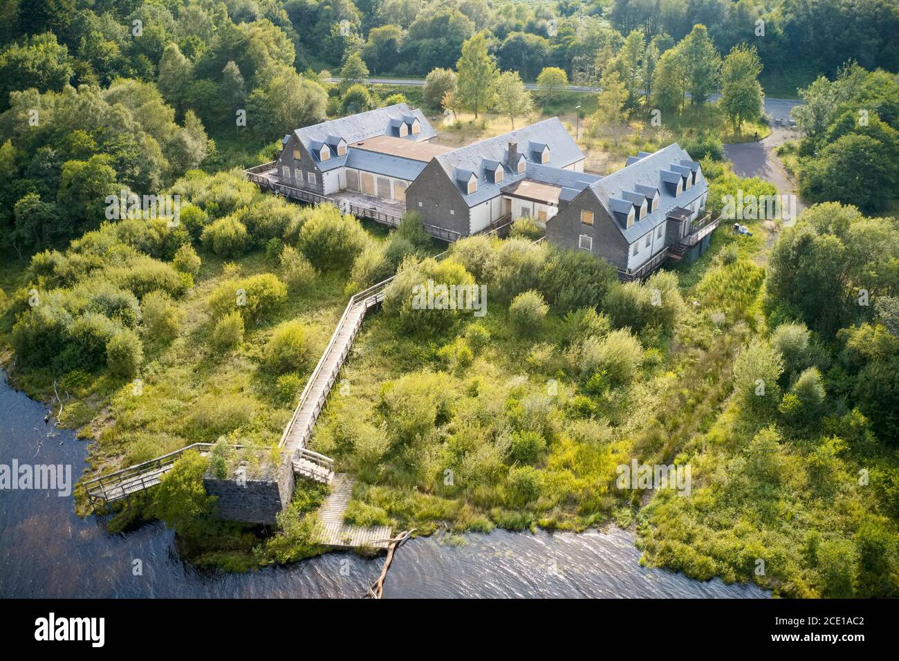 Geschlossen Hotel-Geschäft aufgegeben wegen Rückgang des Tourismus Schottland Stockfoto