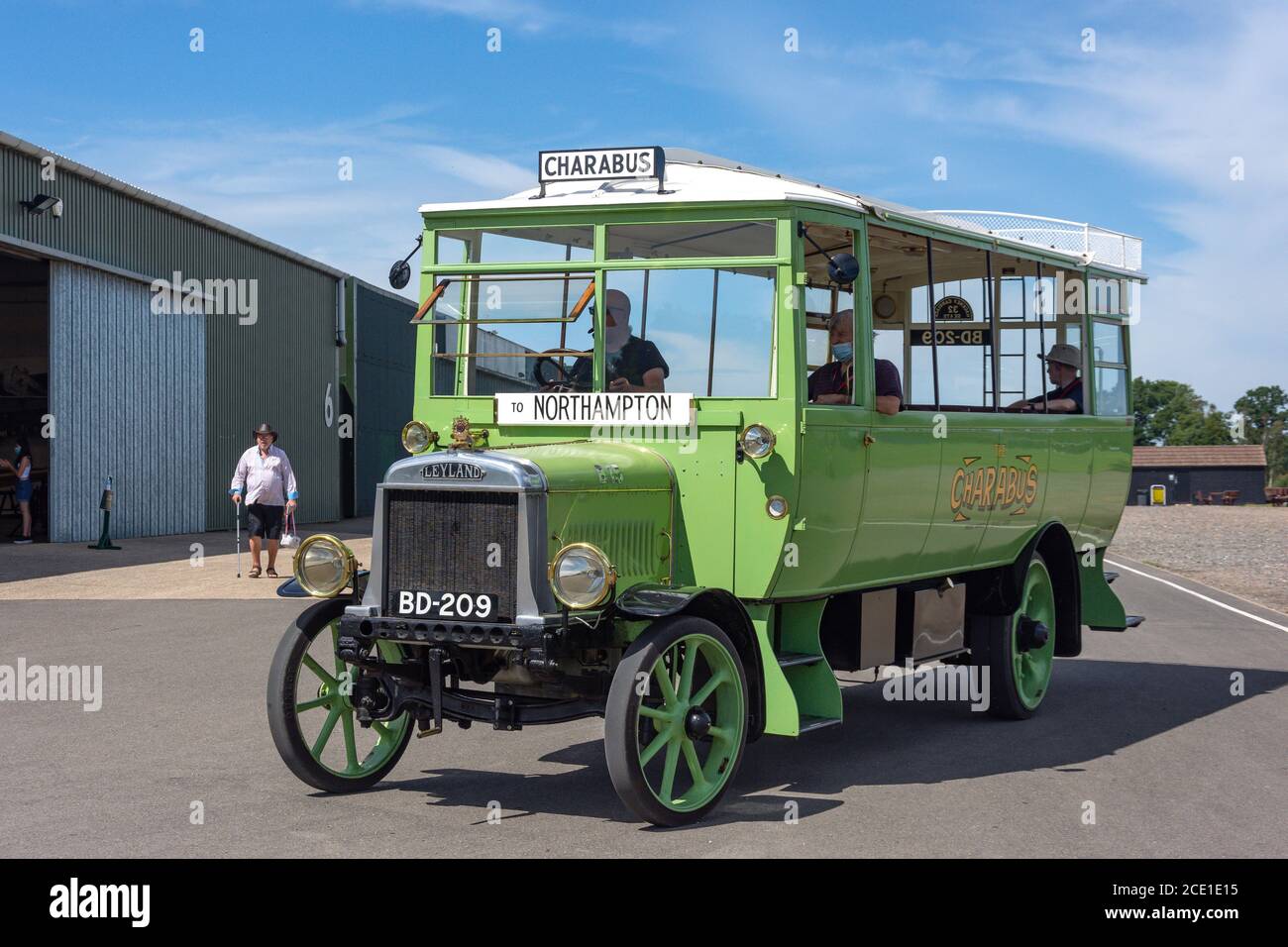 Charabus at Suttleworth Collection, Suttleworth Estate, Old Warden, Bedfordshire, England, Großbritannien Stockfoto
