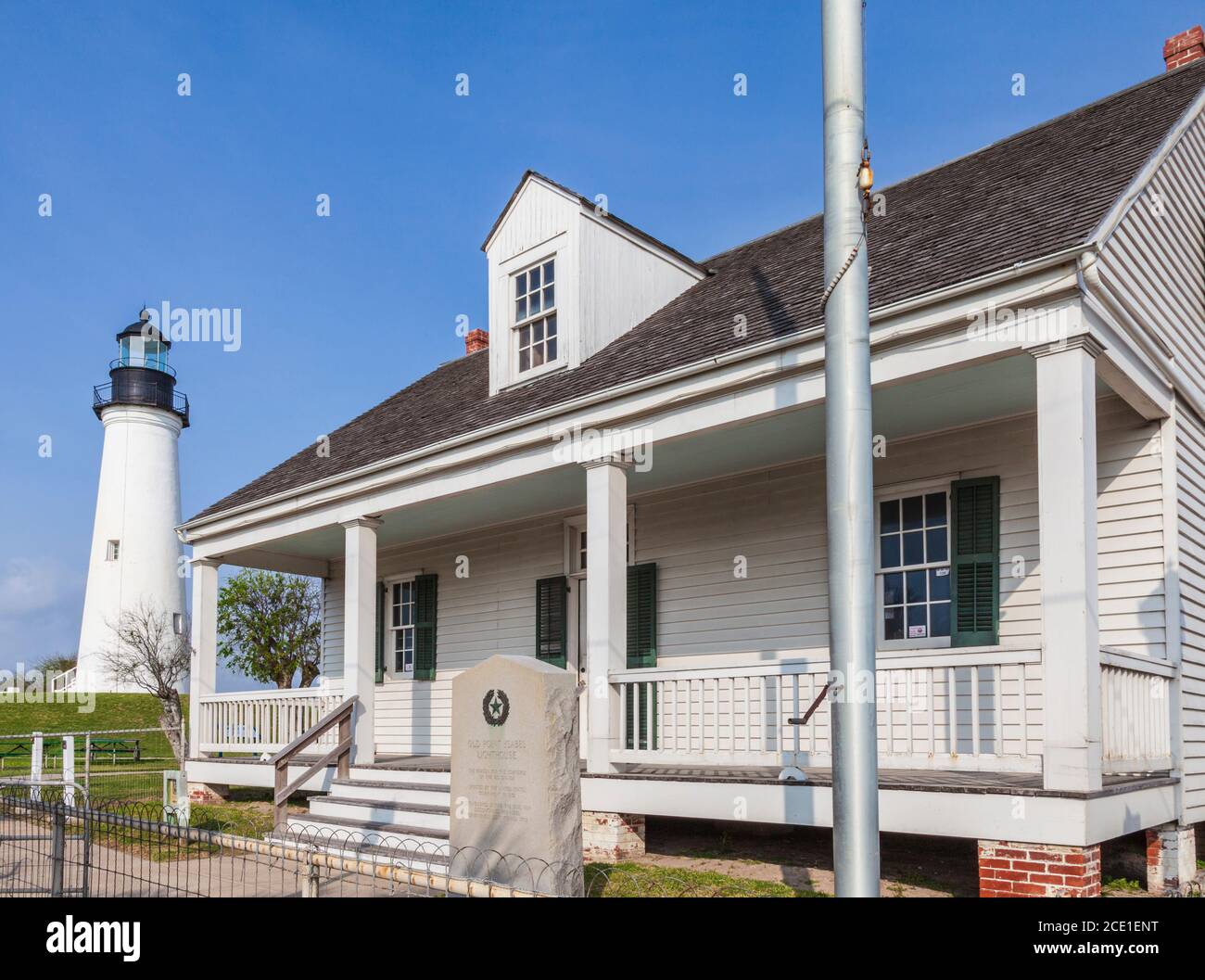 Port (Point) Isabel Leuchtturm und Texas State historische Stätte in Port Isabel, Texas. Stockfoto